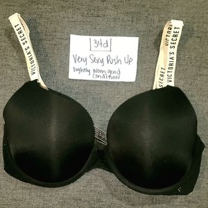 Very Sexy Push Up Bra Logo Straps
